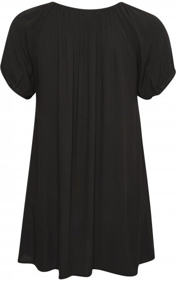 Kaffe Curve Ami Korte mouw Tuniek Diepzwart - T-shirts - 