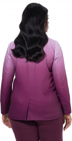 Ulla Popken Blazer Met Kleurverloop Berry - Blazers - 