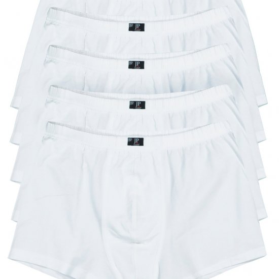 JP1880 Boxershorts OEKO-TEX 5-Pack White - Ondergoed & zwem - Grote Maten Ondergoed Heren