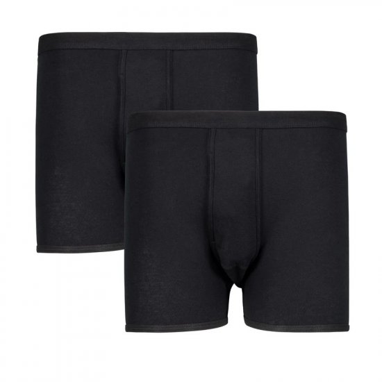 Adamo Royal Ribbed Boxershorts 2-Pack Black - Ondergoed & zwem - Grote Maten Ondergoed Heren