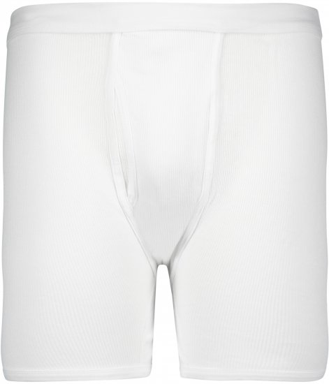 Adamo Prestige Boxershorts Double Ribbed White - Ondergoed & zwem - Grote Maten Ondergoed Heren
