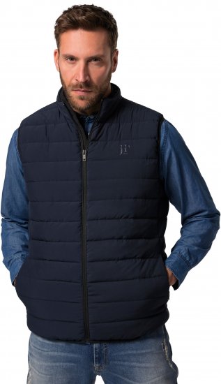 JP1880 Quilted Vest Techno Down Padding Navy - Jassen - Grote Maten Herenjassen