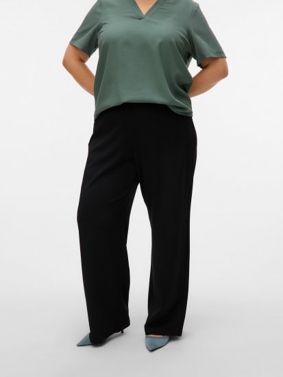 Vero Moda Berlin Zamira Wide Leg Pants Black - Broeken - 