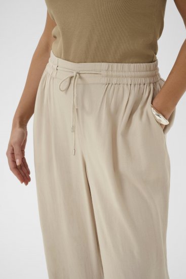 Kaffe Curve Mille Wide Pants Feather Grey - Stoffen broeken - 