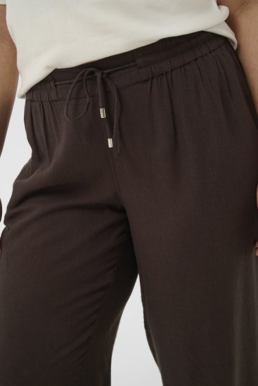 Kaffe Curve Mille Wide Pants Coffee Brown - Stoffen broeken - 