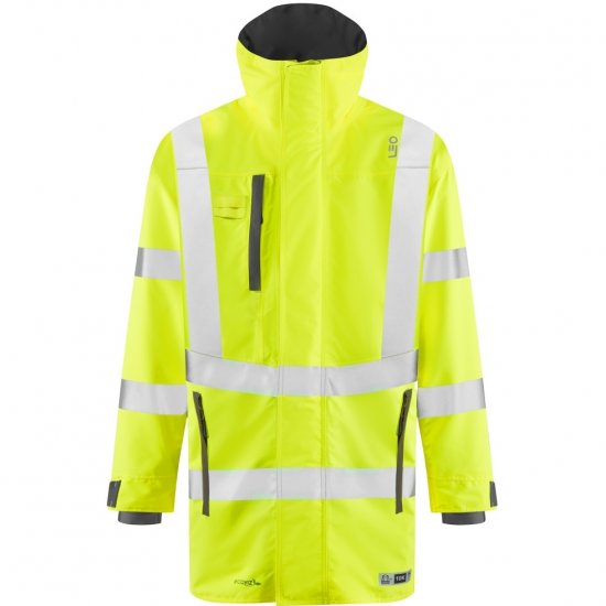 Leo Eastleigh Ecoviz 10K Performance Breathable Anorak Hi-Vis Yellow - Werkkleding - Werkkleding Grote Maten Heren