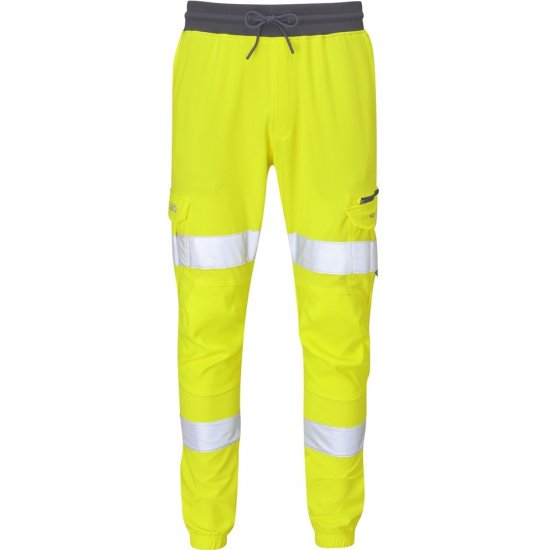 Leo Hawkridge Ecoviz High Performance 4X Stretch Trouser Hi-Vis Yellow - Werkkleding - Werkkleding Grote Maten Heren