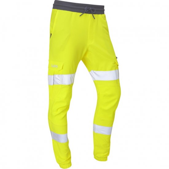 Leo Hawkridge Ecoviz High Performance 4X Stretch Trouser Hi-Vis Yellow - Werkkleding - Werkkleding Grote Maten Heren