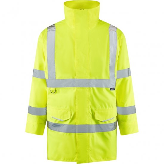 Leo Tawstock EcoViz 4K Baffle Lined Anorak Hi-Vis Yellow - Werkkleding - Werkkleding Grote Maten Heren