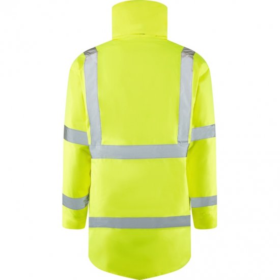 Leo Tawstock EcoViz 4K Baffle Lined Anorak Hi-Vis Yellow - Werkkleding - Werkkleding Grote Maten Heren