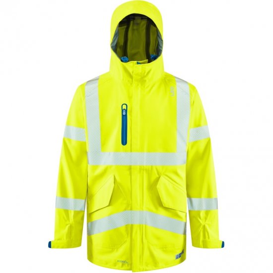 Leo Marisco LTEC 20K High Performance Breathable Waterproof Hi-Vis Yellow - Werkkleding - Werkkleding Grote Maten Heren