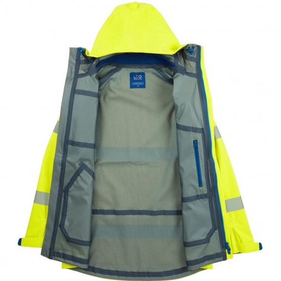 Leo Marisco LTEC 20K High Performance Breathable Waterproof Hi-Vis Yellow - Werkkleding - Werkkleding Grote Maten Heren