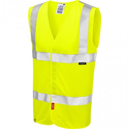 Leo Milford Ecoviz Lfs Waistcoat Hi-Vis Yellow - Werkkleding - Werkkleding Grote Maten Heren
