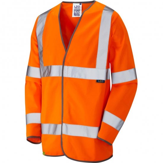 Leo Shirwell Ecoviz Sleeved Waistcoat Hi-Vis Orange - Werkkleding - Werkkleding Grote Maten Heren