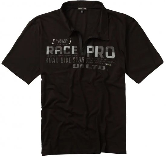 Lavecchia 2030 Polo Shirt Short Sleeve Black - Polo shirts - Grote Maten Poloshirts Heren