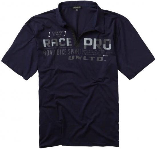 Lavecchia 2030 Polo Shirt Short Sleeve Navy - Polo shirts - Grote Maten Poloshirts Heren