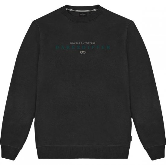 Double Outfitters MTOP-1151 Sweater Zwart - Sweaters & hoodies - Sweaters & Hoodies Grote Maten Heren