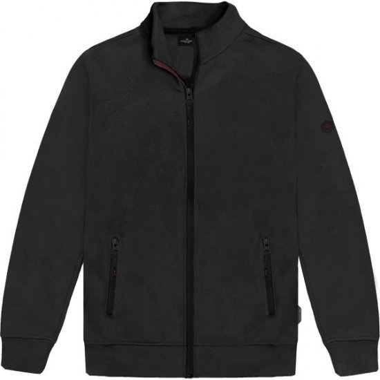 Double Outfitters MTOP-1158 Sweatvest met rits Zwart - Sweaters & hoodies - Sweaters & Hoodies Grote Maten Heren