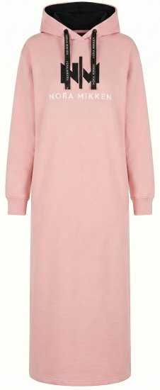 Nora Mikken MARI Maxi Hoodie Dress Peach Whip - DAMESKLEDING XS-XXL - 