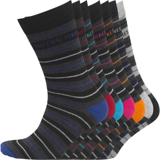 Smith & Jones Orkney 7-pack Socks - Ondergoed & zwem - Grote Maten Ondergoed Heren