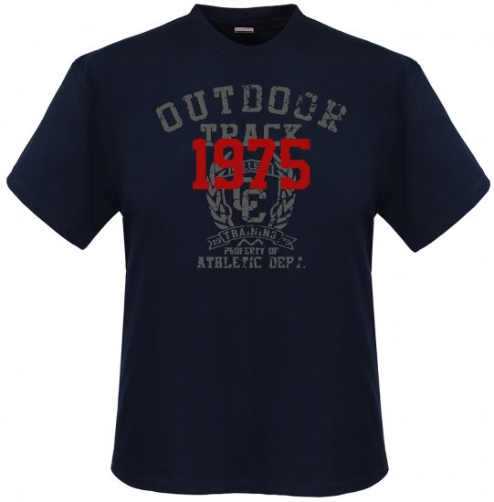 Adamo Outdoor track Comfort fit T-shirt Navy - T-shirts - Grote Maten T-shirts Heren