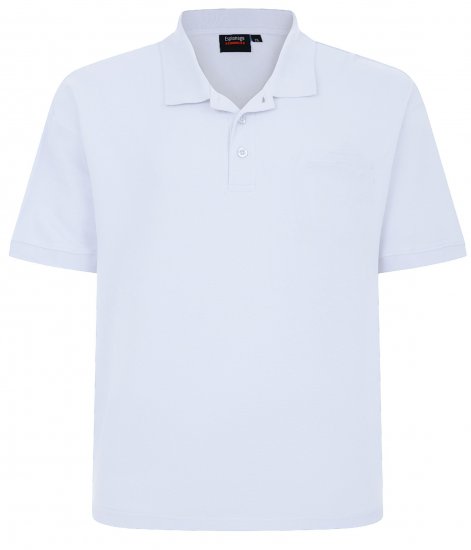 Espionage P074 polo wit - Polo shirts - Grote Maten Poloshirts Heren