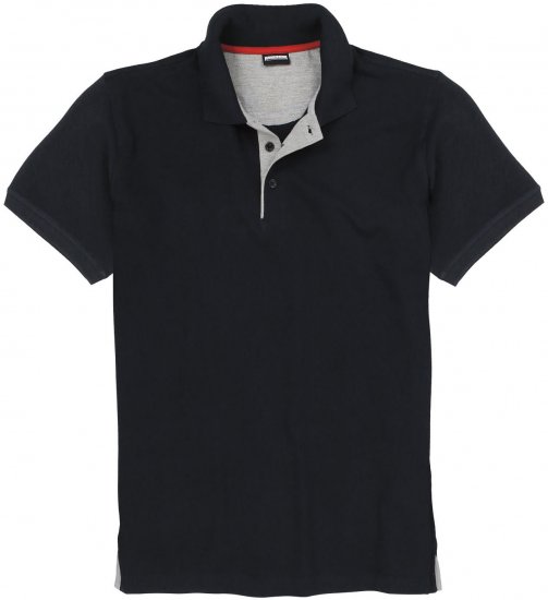 Adamo Pablo Comfort fit Polo Shirt Black - Polo shirts - Grote Maten Poloshirts Heren