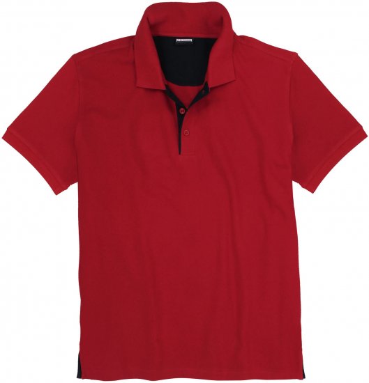 Adamo Pablo Comfort fit Polo Shirt Red - Polo shirts - Grote Maten Poloshirts Heren