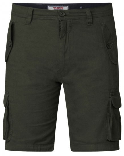 D555 Larry Cargo Shorts Khaki - Korte broeken - Grote Maten Korte Broeken Heren