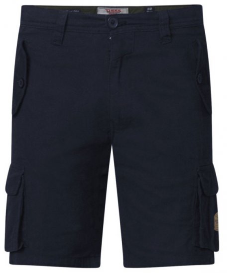 D555 Larry Cargo Shorts Navy - Korte broeken - Grote Maten Korte Broeken Heren