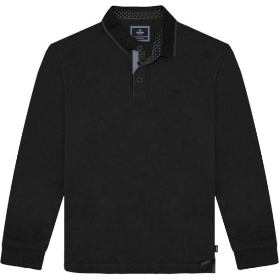 Double Outfitters PS-3098 Polo Shirt Print Black - Polo shirts - Grote Maten Poloshirts Heren