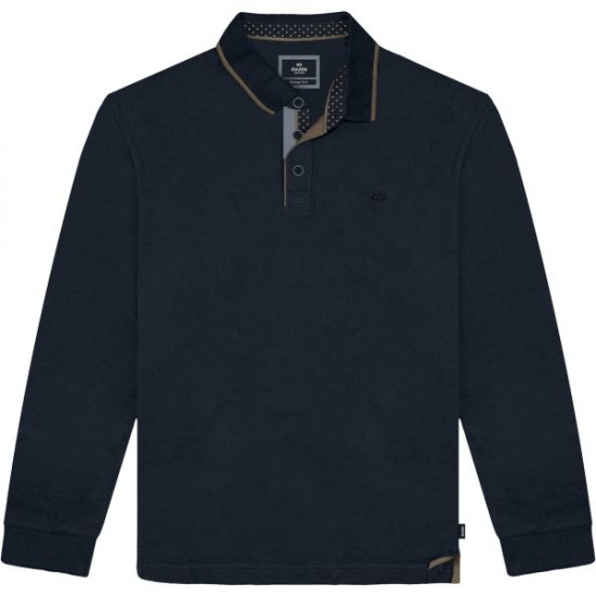 Double Outfitters PS-3098 Polo Shirt Print Navy - Polo shirts - Grote Maten Poloshirts Heren