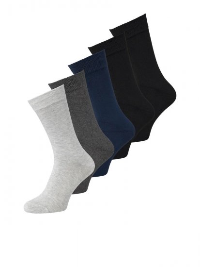Jack & Jones Basic Bamboesokken Zwart 5-pack - Ondergoed & zwem - Grote Maten Ondergoed Heren