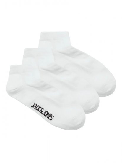 Jack & Jones Louis Sokken Wit 3-pack - Ondergoed & zwem - Grote Maten Ondergoed Heren