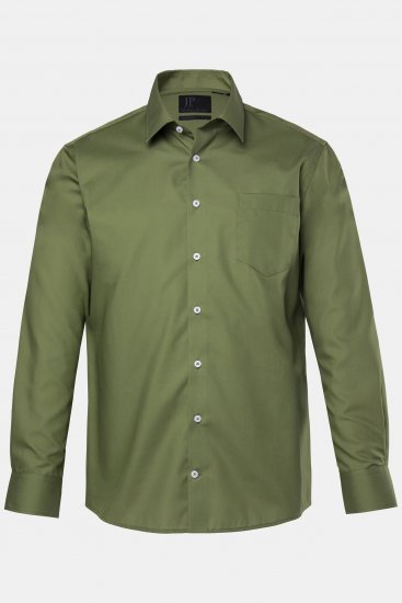 JP1880 Shirt Business Long Sleeve Green - Overhemden - Overhemden Grote Maten Heren