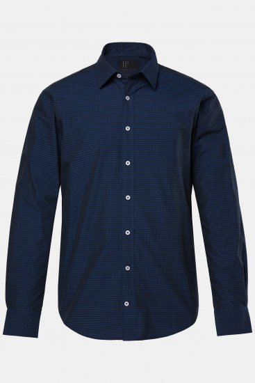 JP1880 Shirt Long Sleeve Kent Collar Navy - Overhemden - Overhemden Grote Maten Heren