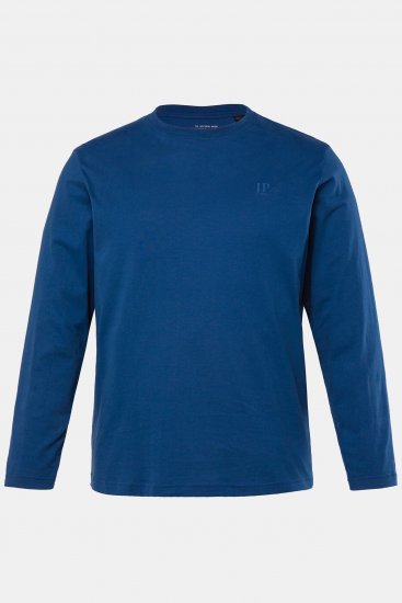 JP1880 Long Sleeve OEKO-TEX T-Shirt Blue - T-shirts - Grote Maten T-shirts Heren