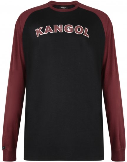 Kangol Rufio Long Sleeve T-shirt Black - T-shirts - Grote Maten T-shirts Heren
