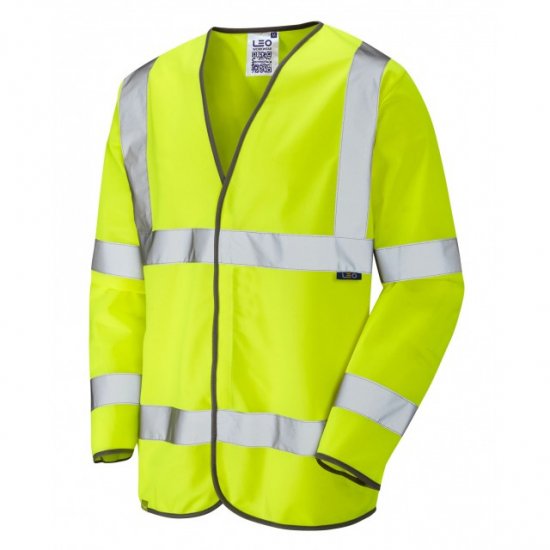 Leo Shirwell Ecoviz Sleeved Waistcoat Hi-Vis Yellow - Werkkleding - Werkkleding Grote Maten Heren