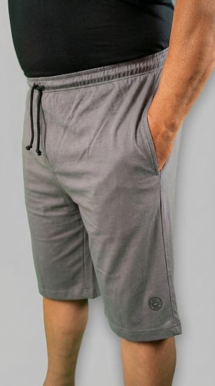 20 Nodi Scirocco Short Leg Sports Pants in Combed Cotton Jersey Grey - Joggingbroeken & shorts - Joggingbroeken & Shorts Heren Grote Maten