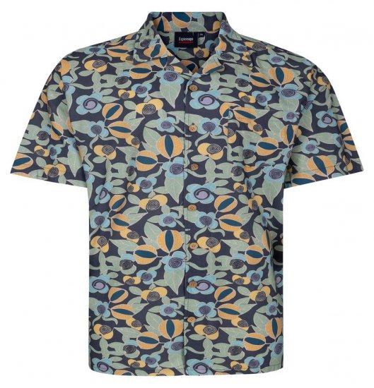Espionage SH461 Overhemd met bloemenprint multi - Overhemden - Overhemden Grote Maten Heren