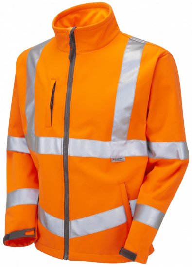 Leo Buckland Softshell Jacket Orange - Werkkleding - Werkkleding Grote Maten Heren