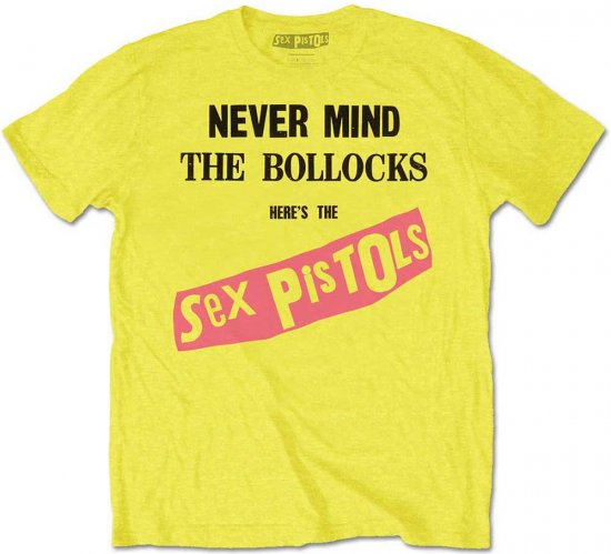 Sex Pistols Never Mind The Bollocks T-shirt Yellow - T-shirts - Grote Maten T-shirts Heren