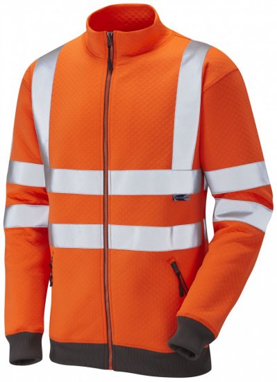 Leo Libbaton Track Top Hi-Vis Orange - Werkkleding - Werkkleding Grote Maten Heren