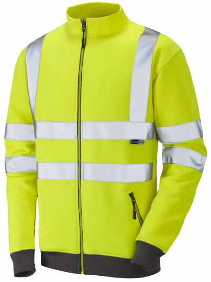Leo Libbaton Track Top Hi-Vis Yellow - Werkkleding - Werkkleding Grote Maten Heren