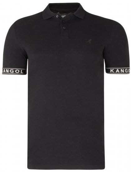 Kangol Steep Polo Black - Polo shirts - Grote Maten Poloshirts Heren