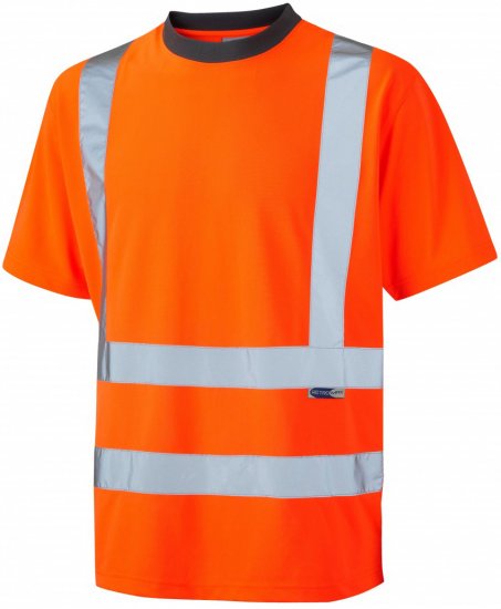 Leo Braunton Coolviz T-shirt Hi-Vis Orange - Werkkleding - Werkkleding Grote Maten Heren