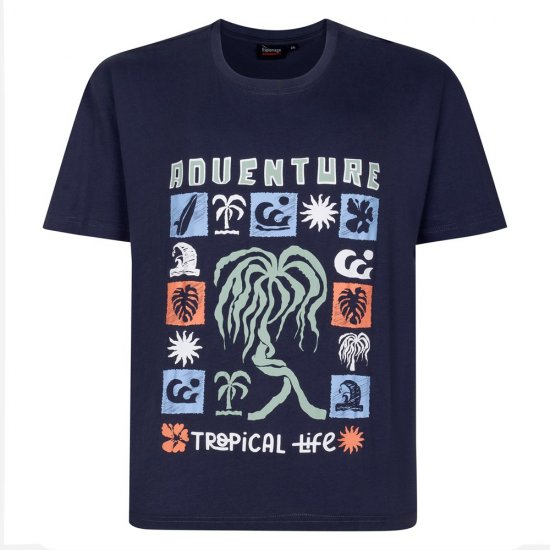 Espionage T448 Bedrukte T-shirts 4-Pack Assorti - T-shirts - Grote Maten T-shirts Heren