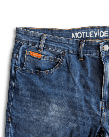 Motley Denim Soho 5-Pocket Jeans Blue Wash - Jeans & broeken - Jeans & Broeken Grote Maten Heren