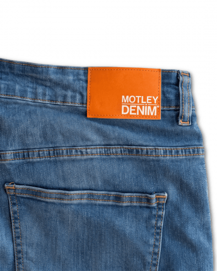 Motley Denim Soho 5-Pocket Jeans Blue Wash - Jeans & broeken - Jeans & Broeken Grote Maten Heren